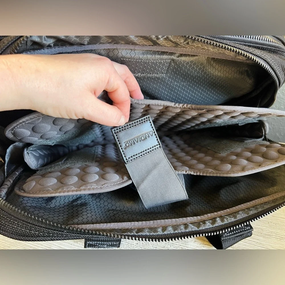 Andiamo Gray Laptop Bag for Men